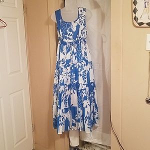 Flowered summer dress, brand new, no tags
